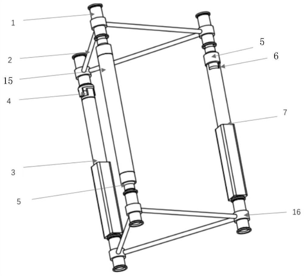 A kind of space truss quick connection error adjustment mechanism