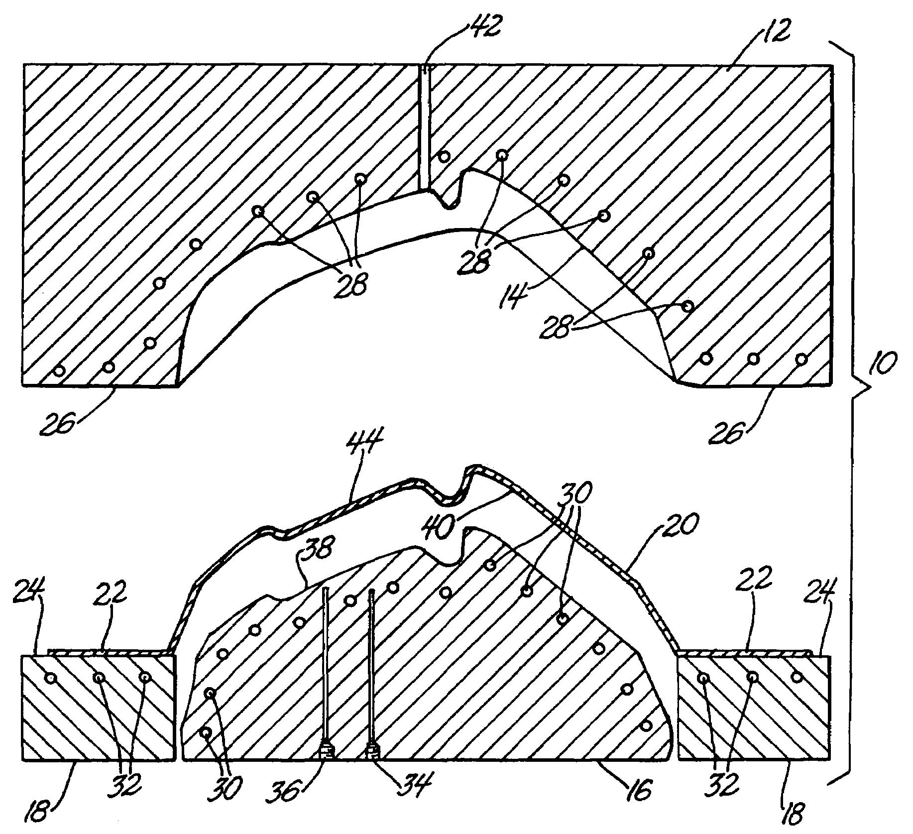 Hot blow forming control method