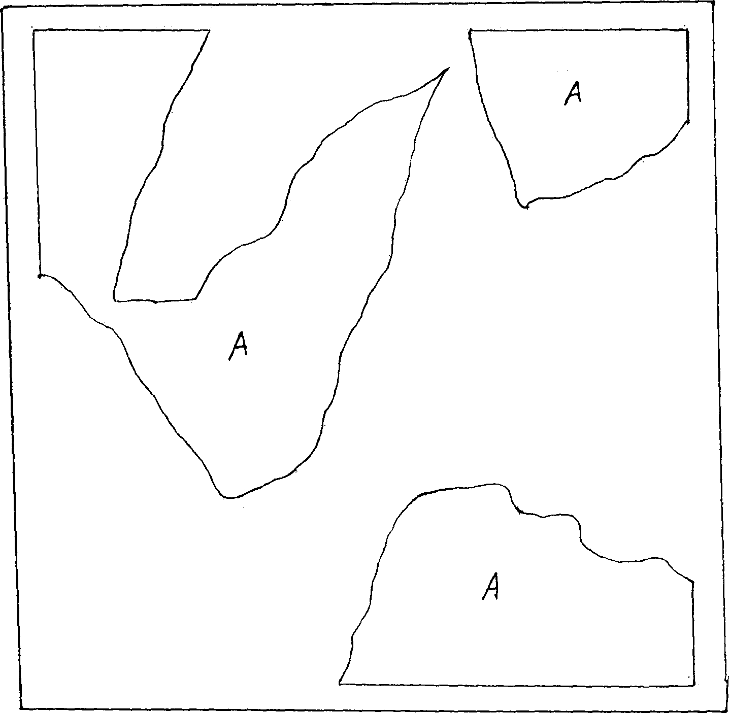 Complex material distributing method in wall and floor tile production