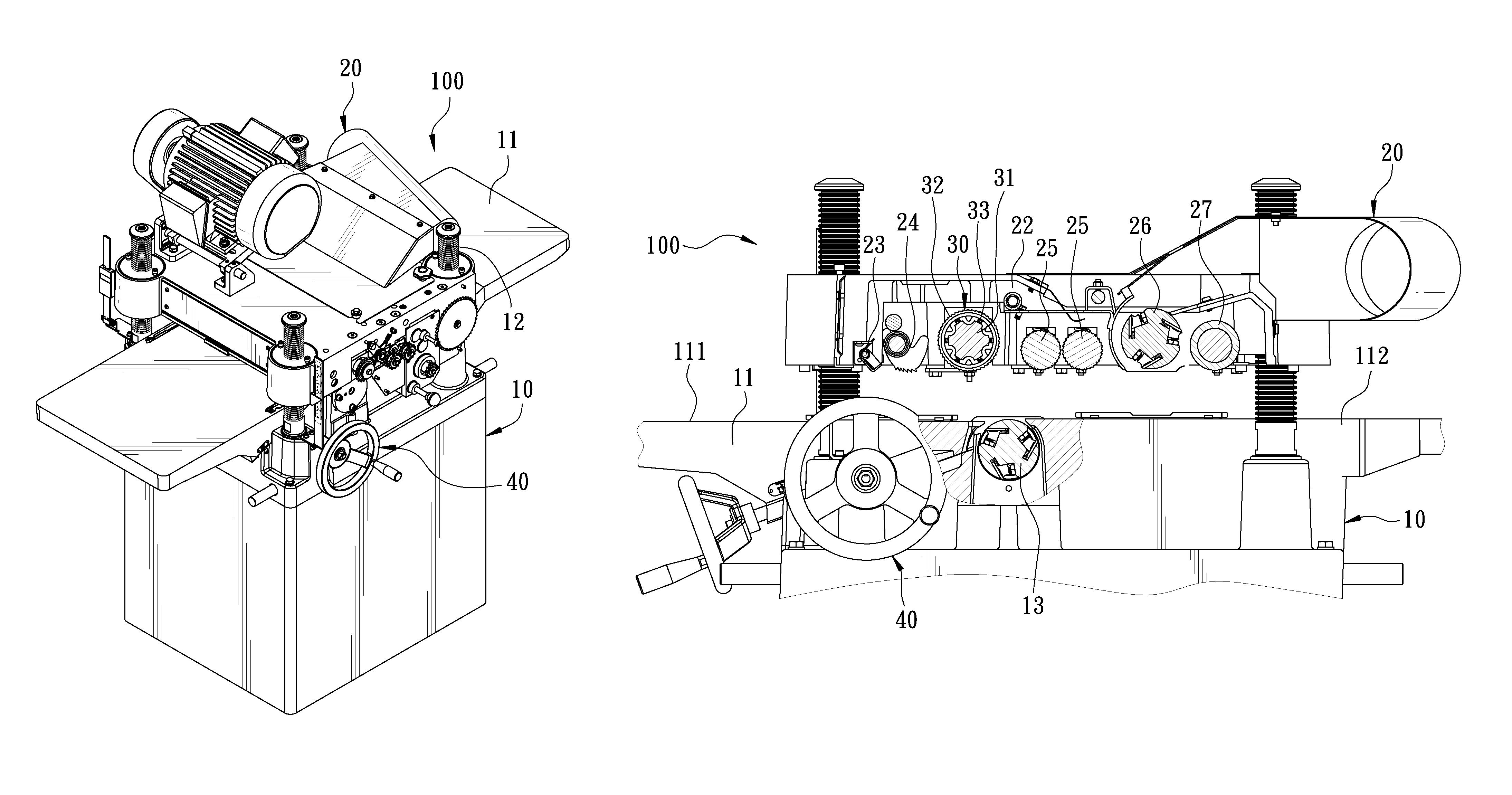 Two-sided planer