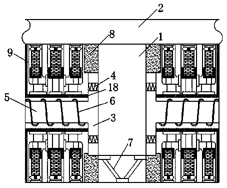 Building bridge pile foundation strengthening device