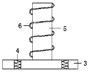 Building bridge pile foundation strengthening device