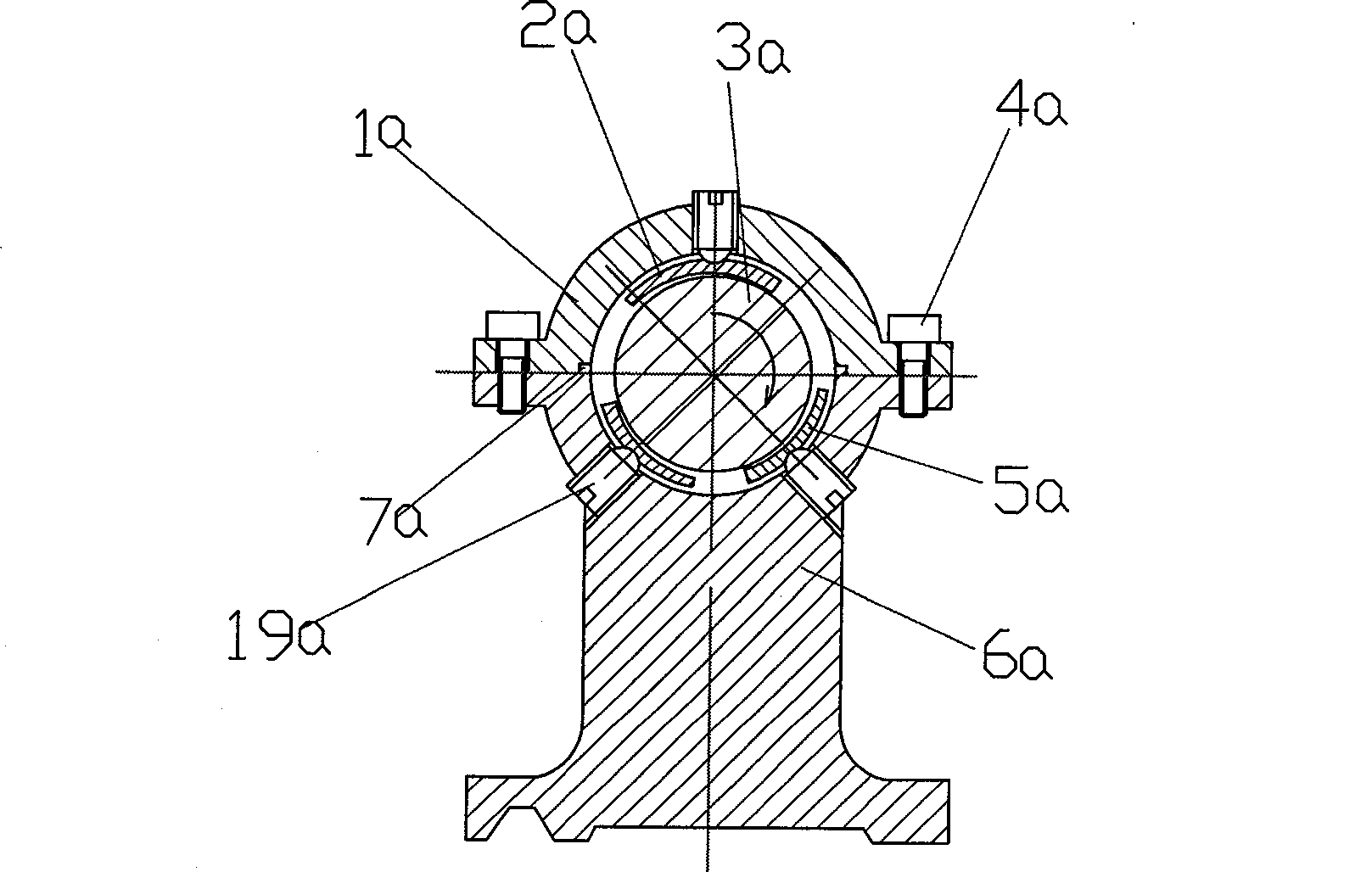 Machine tool liquid kinetic pressure center frame