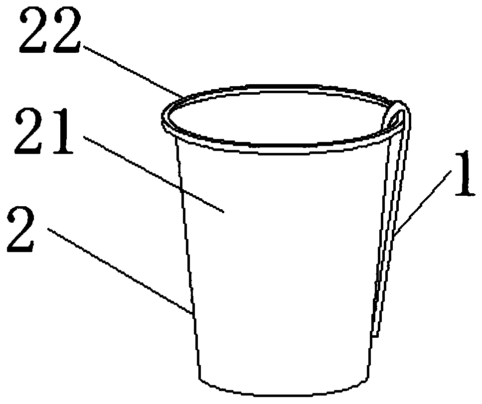 Paper cup with sucker