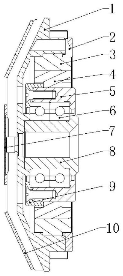 Compact precision angle measurement shafting