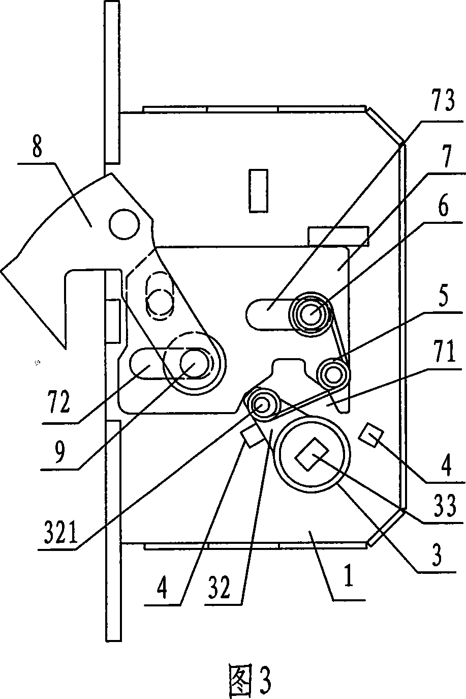 Limiting mechanism for mobile door lock