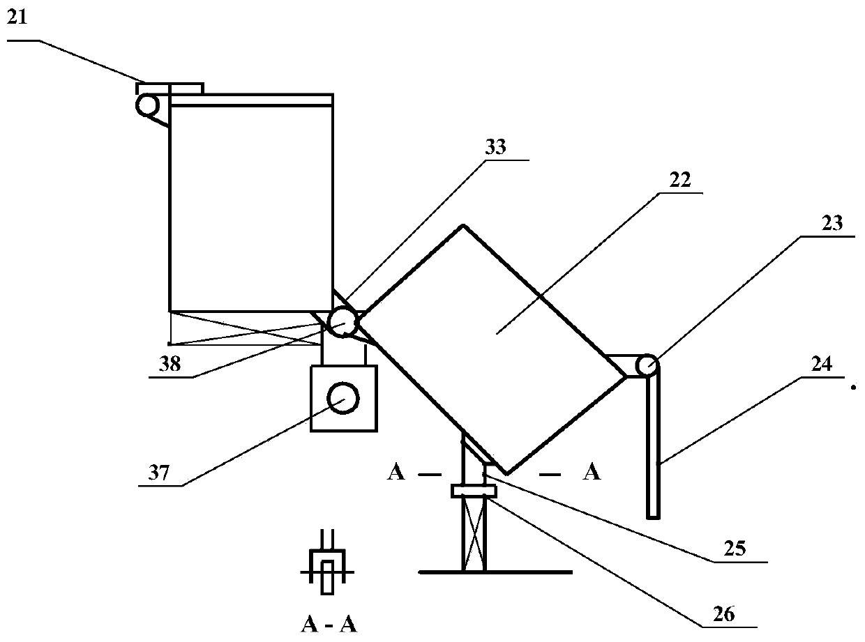 Bagged waste automatic classification push rod input and monitoring system