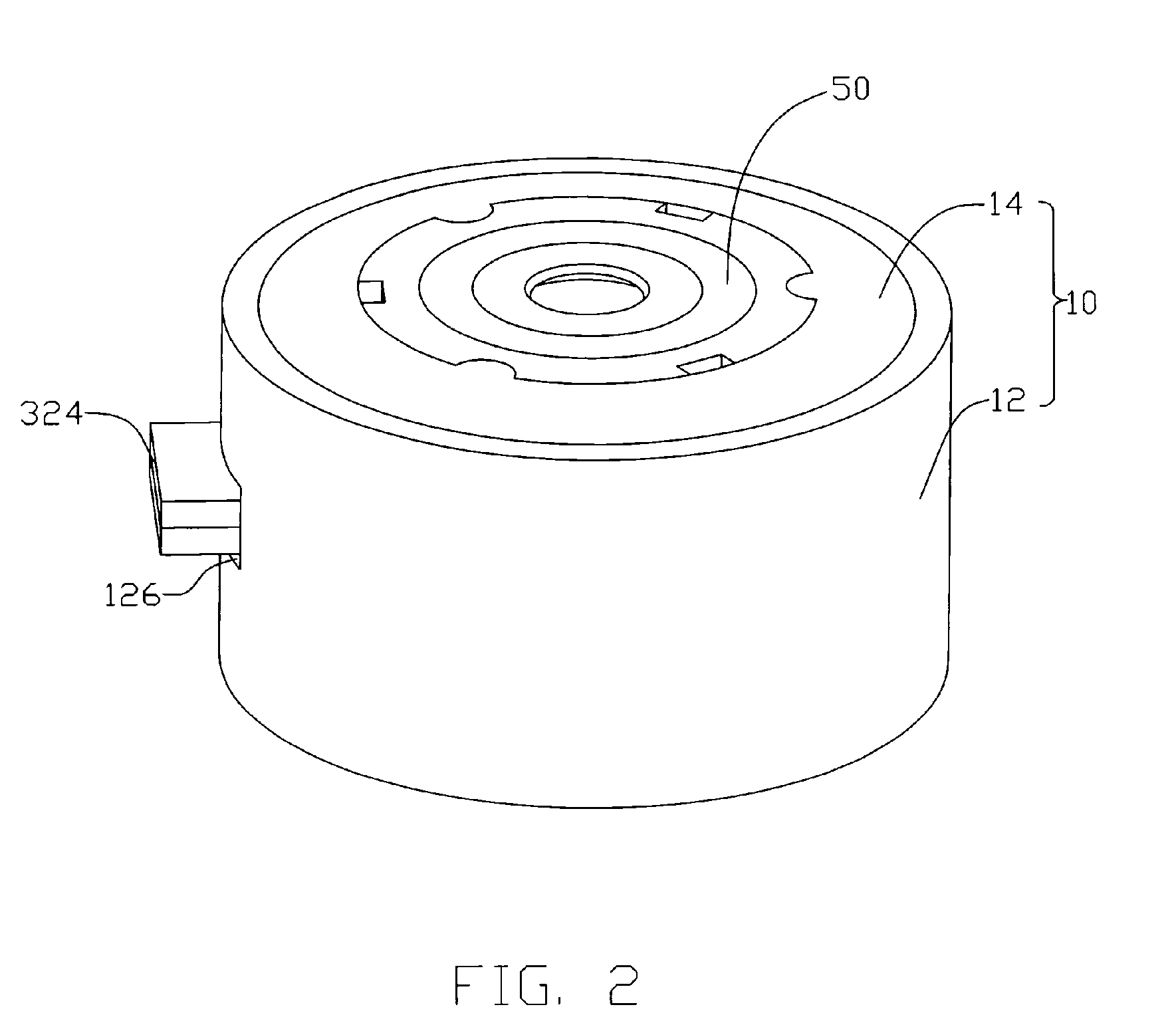 Motor structure with built-in lens