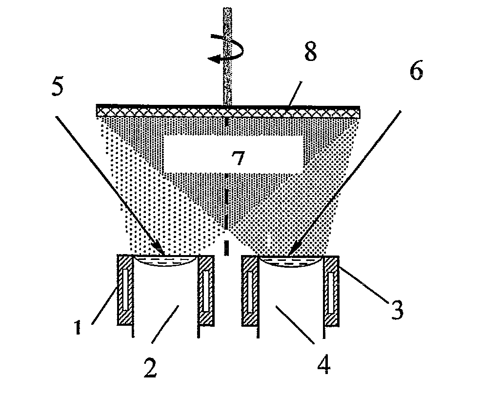 Method for producing nanoparticles for magnetic fluids by electron-beam evaporation and condensation in vacuum, a magnetic fluid producing method and magnetic fluid produced according to said method