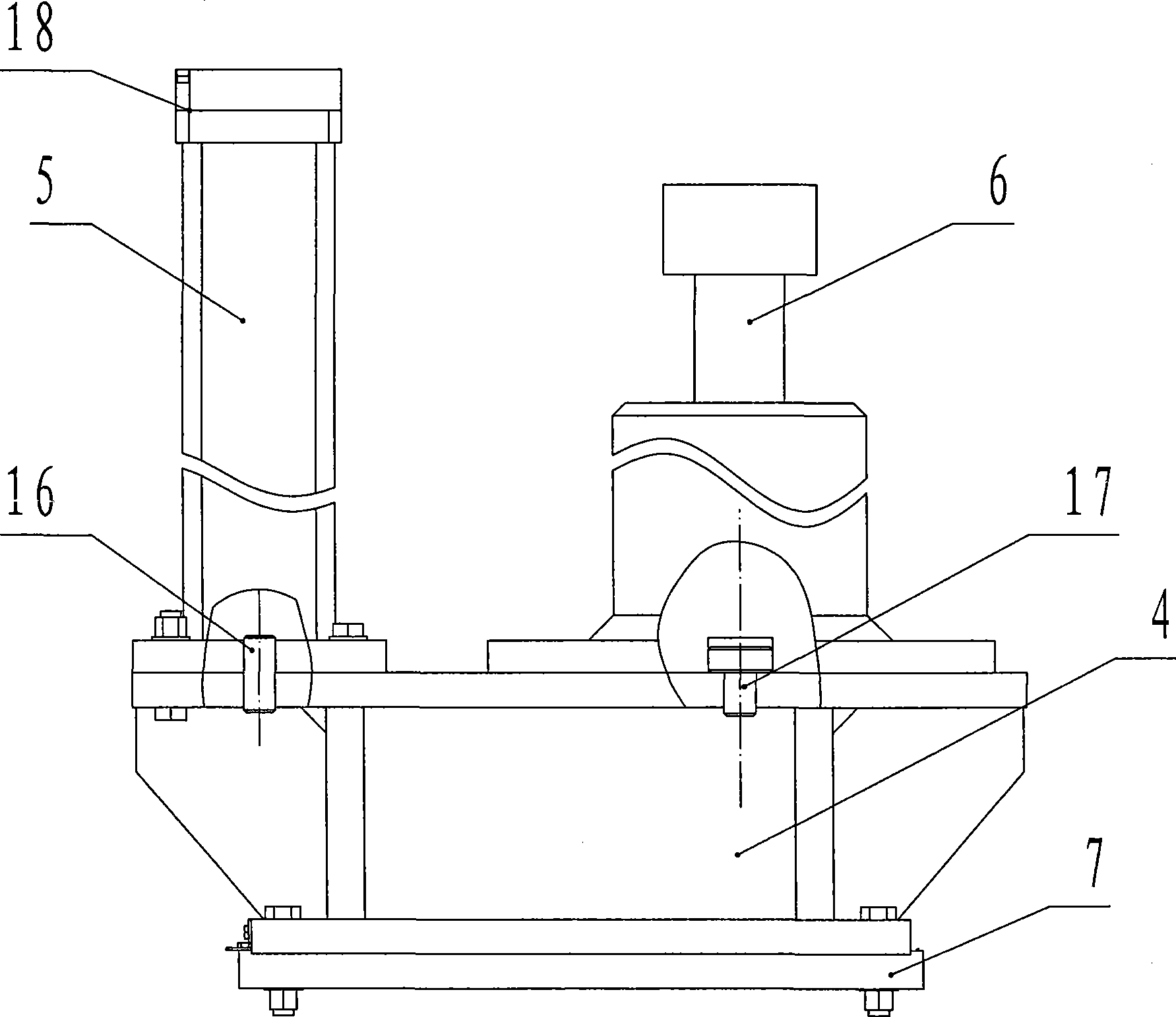 Four-angle weighing apparatus for vehicle