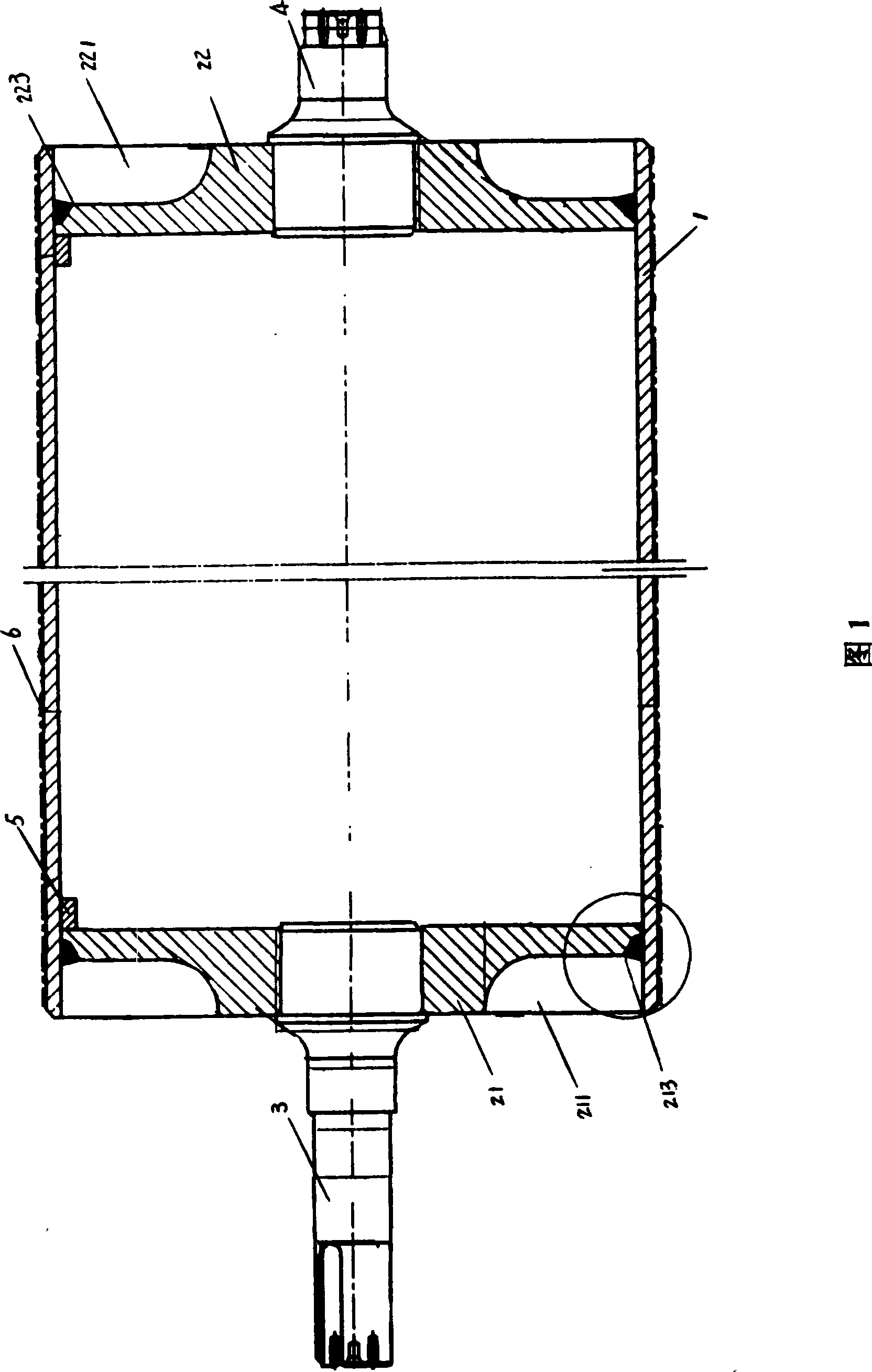 Hard-surface build-up welding strain roller and manufacture method thereof