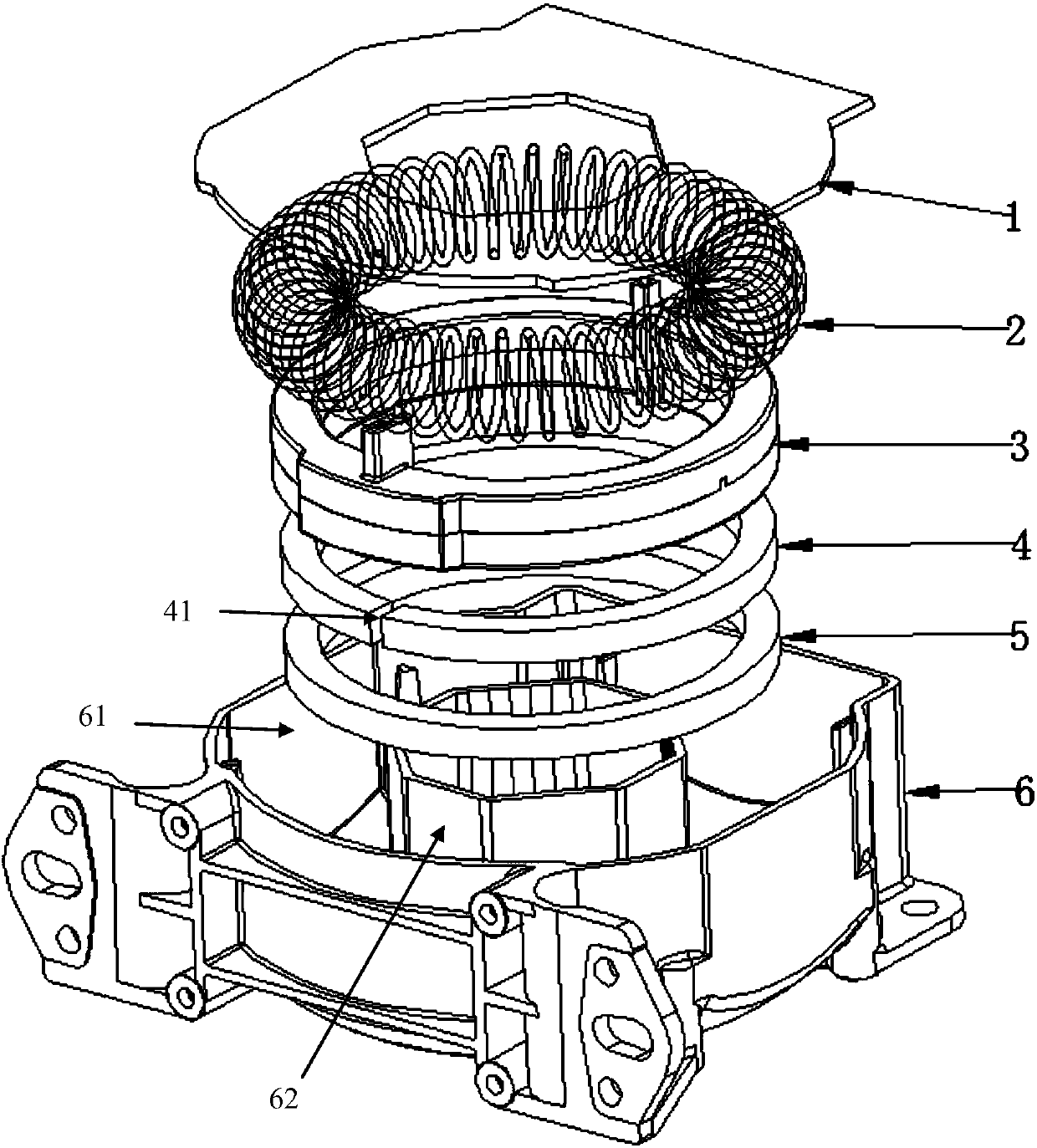 Double-iron-core closed-loop current sensor