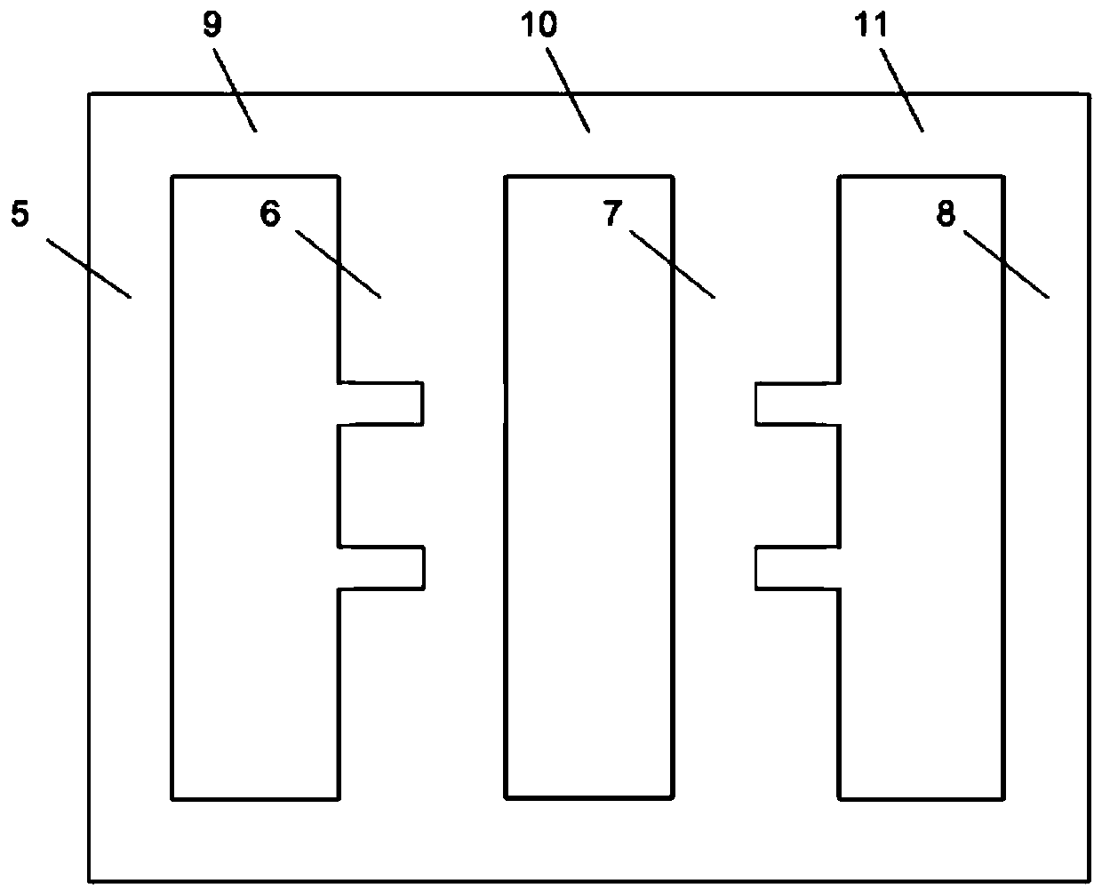 Magnetic controllable reactor core structure and design method