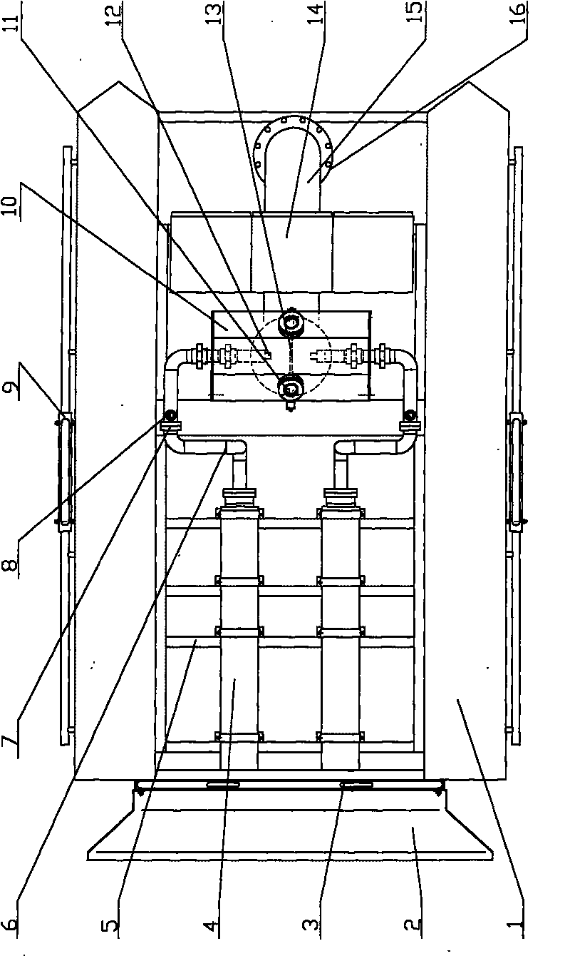 Blue-green algae disposing device