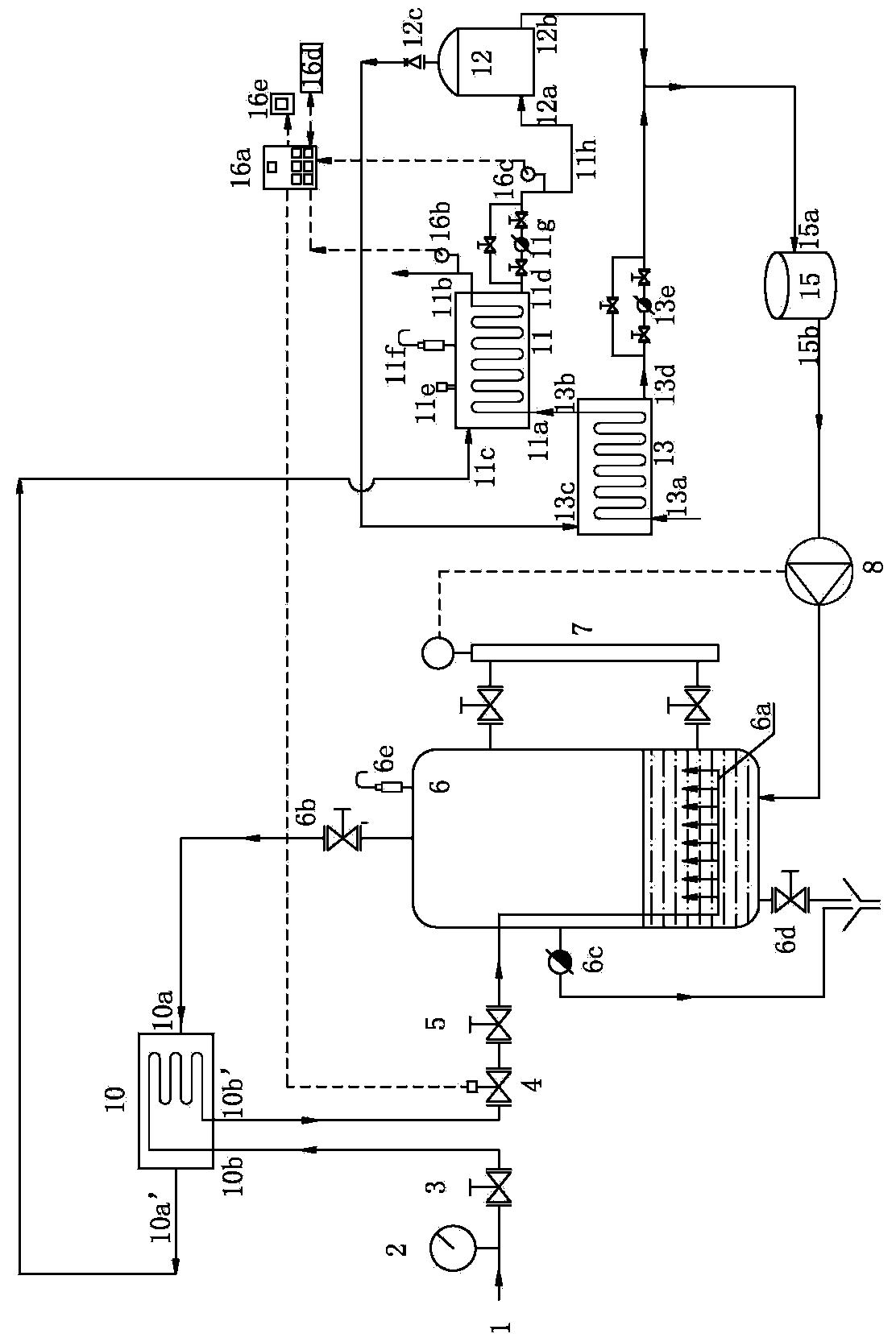 Low humidity steam flash double effect heat exchange system