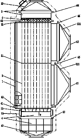 High-temperature smoke heat exchanger for urea pyrolytic process