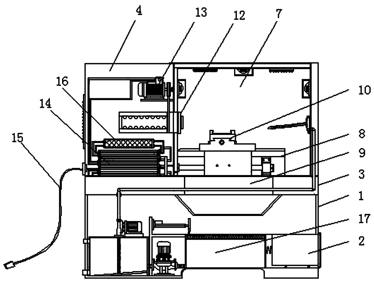 Numerical control lathe capable of recycling cutting fluid