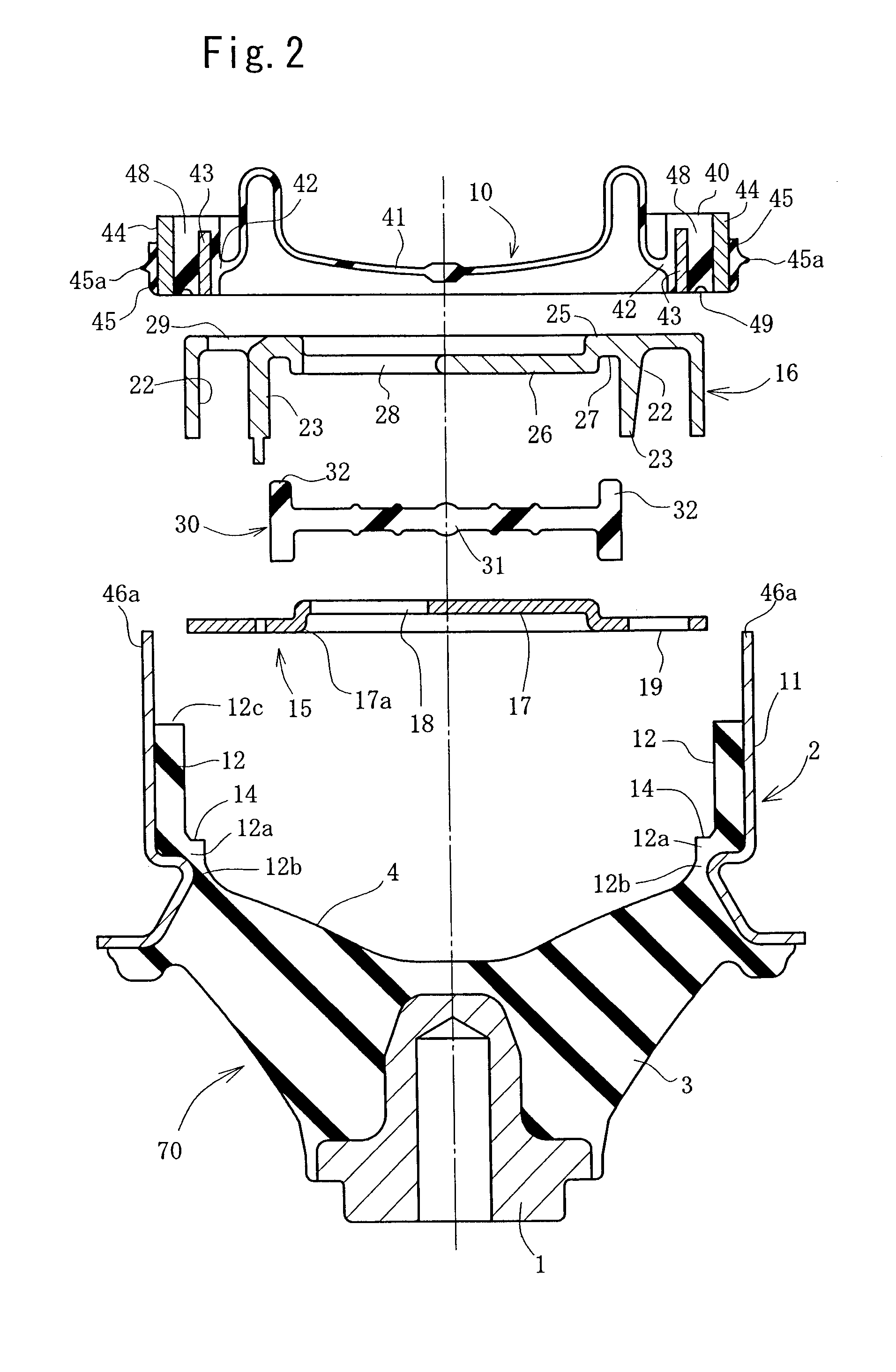 Liquid sealed vibration isolating device