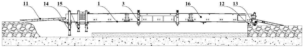 Self-walking type hydraulic trestle