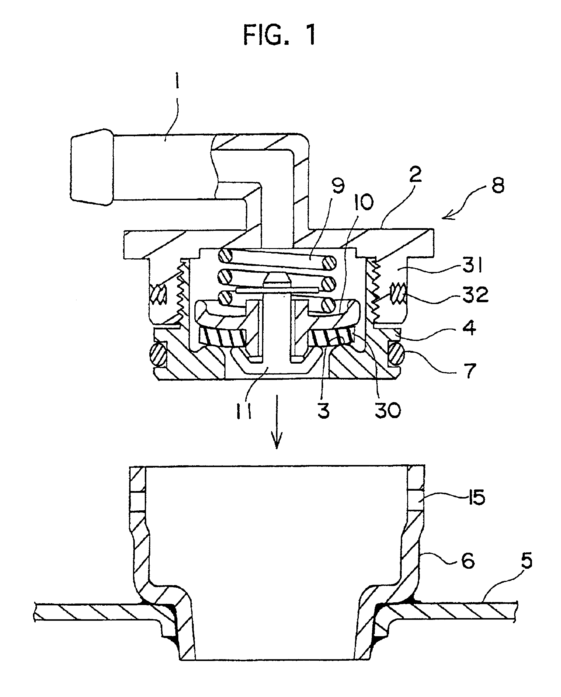 Radiator cap with pressure valve