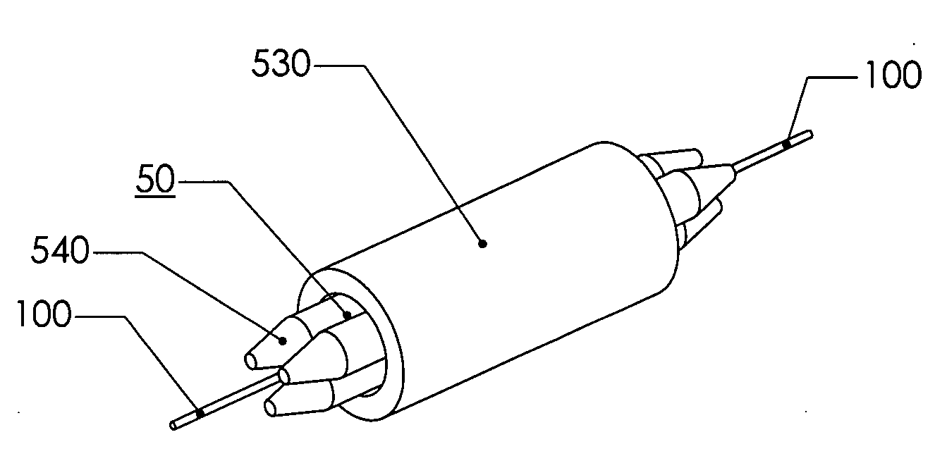 Fiber guiding platform for mechanical splicer, optical connectors, fiber holder and methods