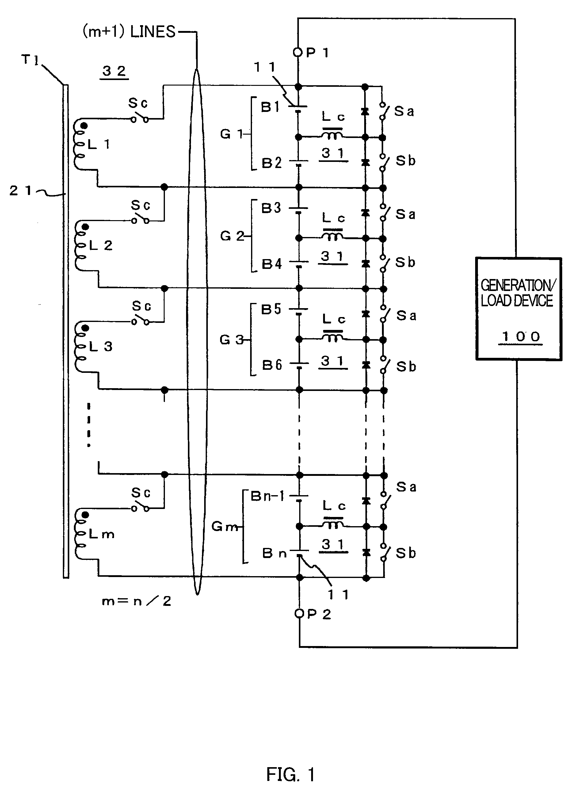 Series-connected rechargeable cells, series-connected rechargeable cell device, voltage-balance correcting circuit for series-connected cells