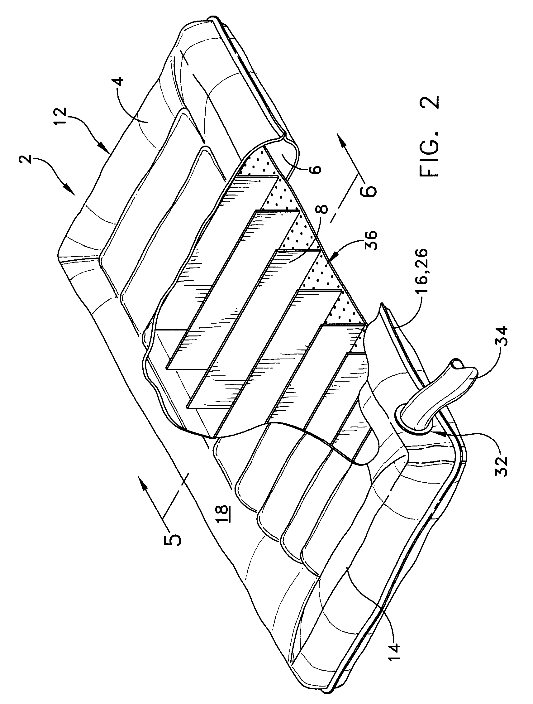 Single patient, personal use air mattress having a single perimeter seam