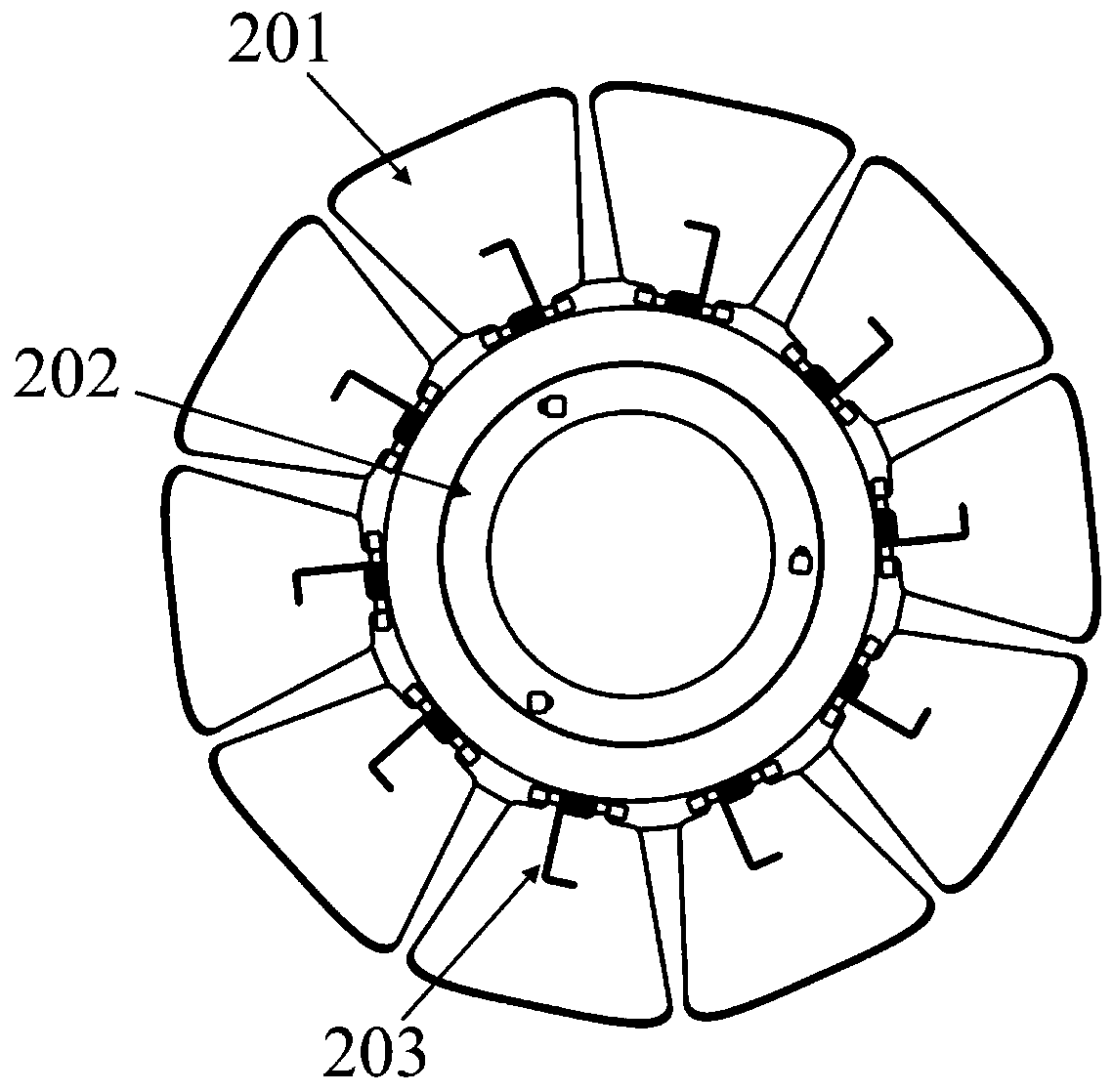 Double focusing electrode for photomultiplier tube and photomultiplier tube