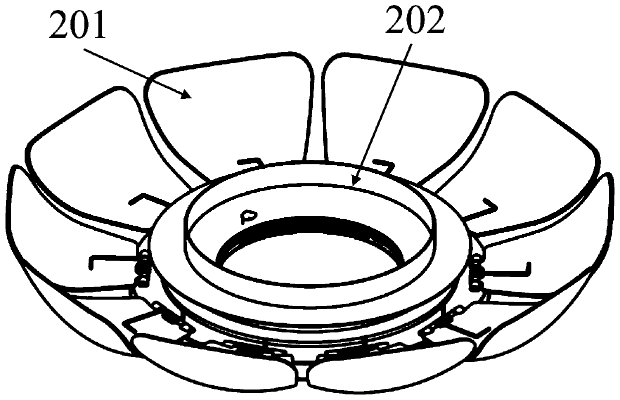 Double focusing electrode for photomultiplier tube and photomultiplier tube