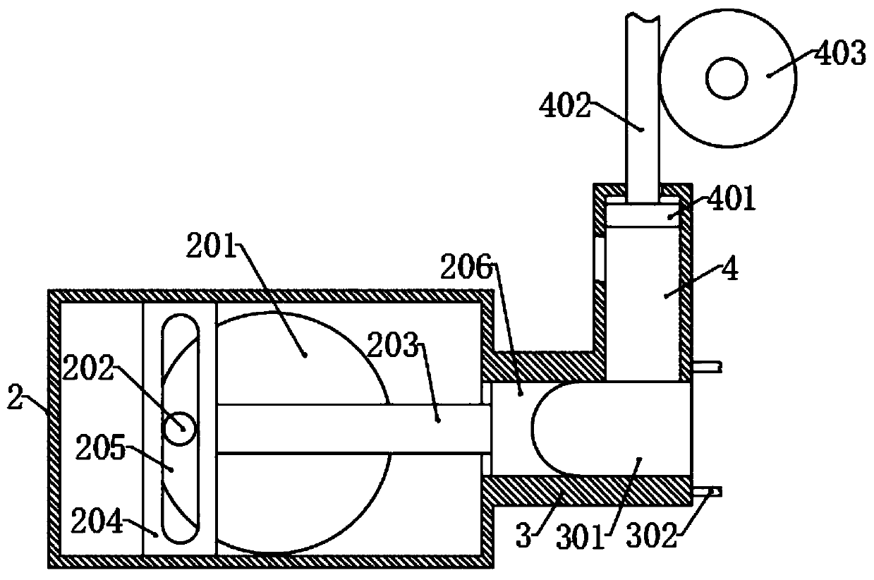 Processing device for meat ball food