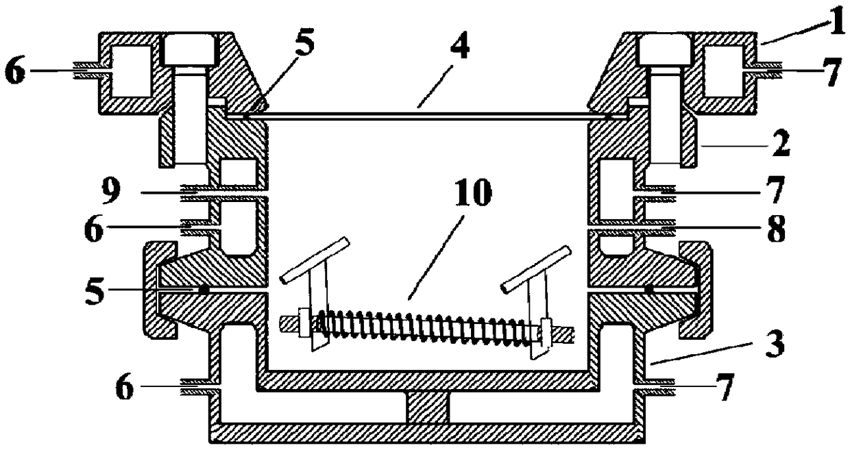 Non-melting treatment device and non-melting treatment method for high-activity refractory metal polymer fibers