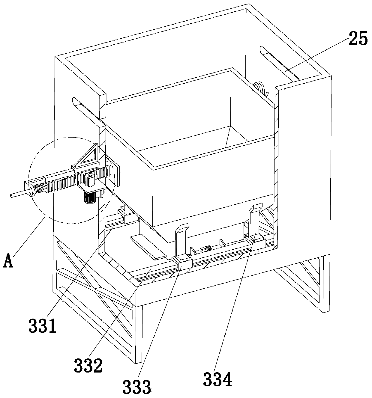 Novel injection molding and storage device of injection molding machine