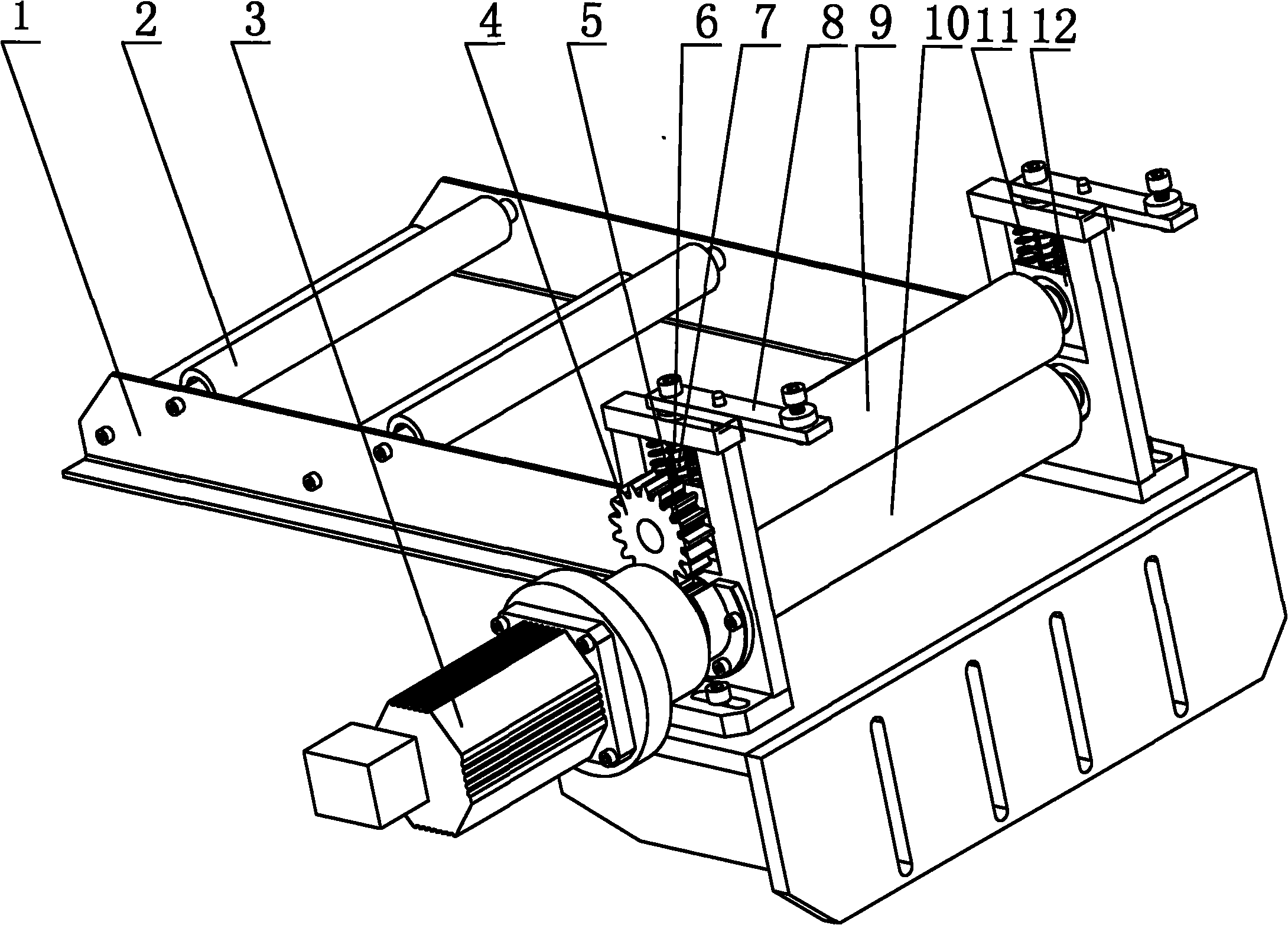 Belting feed mechanism capable of automatically eliminating cumulative errors