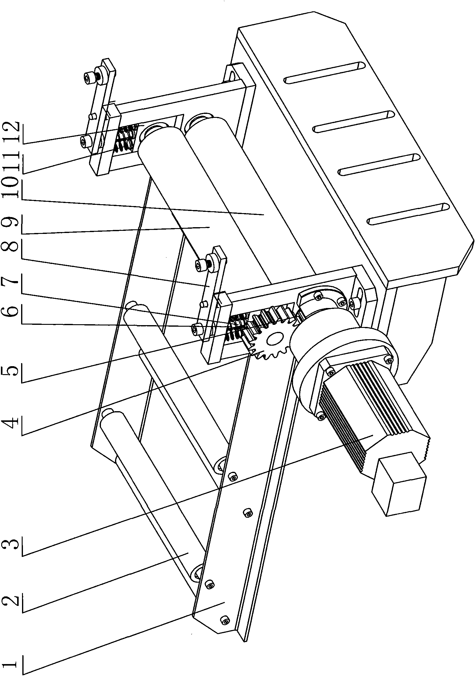 Belting feed mechanism capable of automatically eliminating cumulative errors