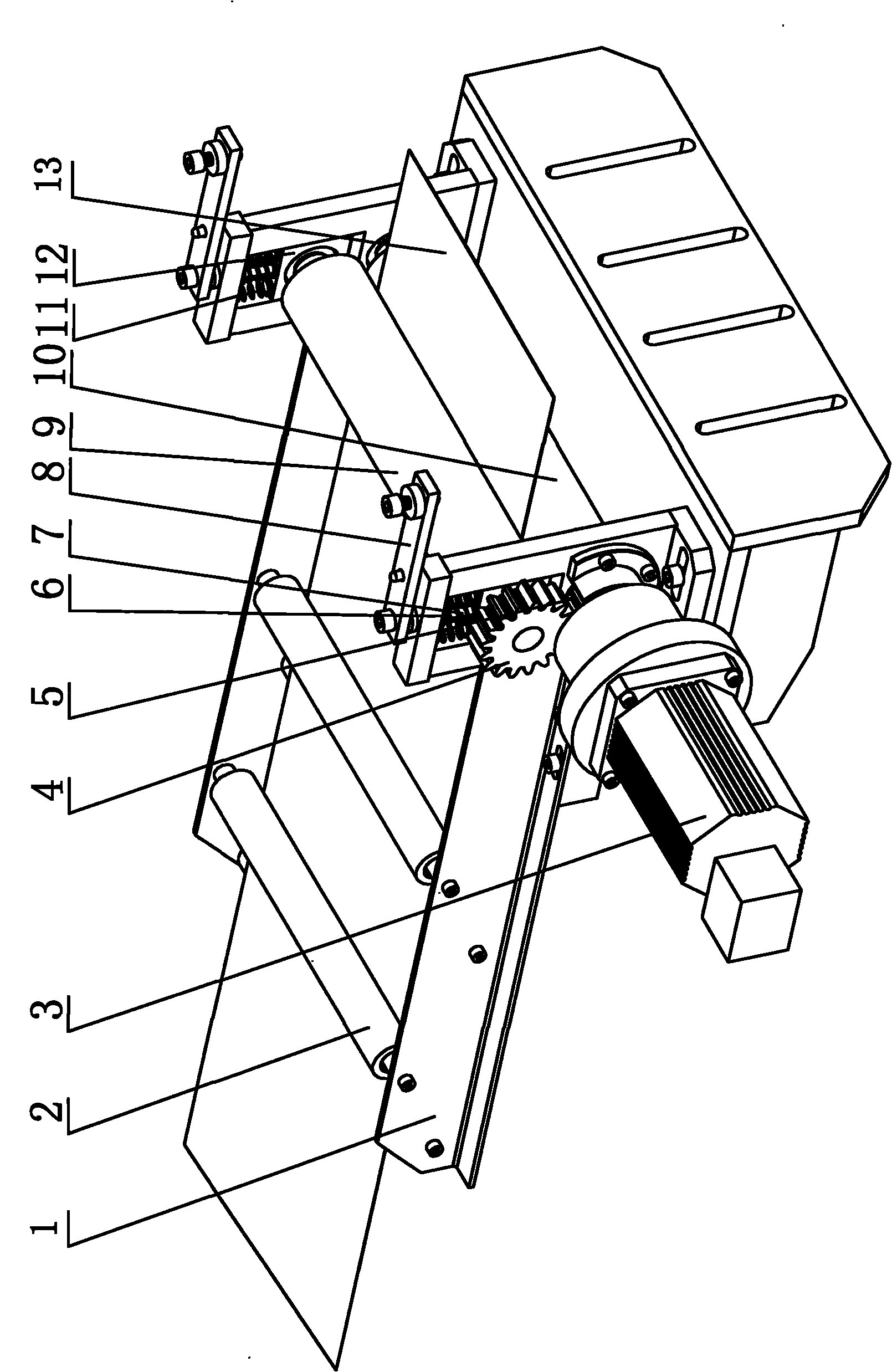 Belting feed mechanism capable of automatically eliminating cumulative errors