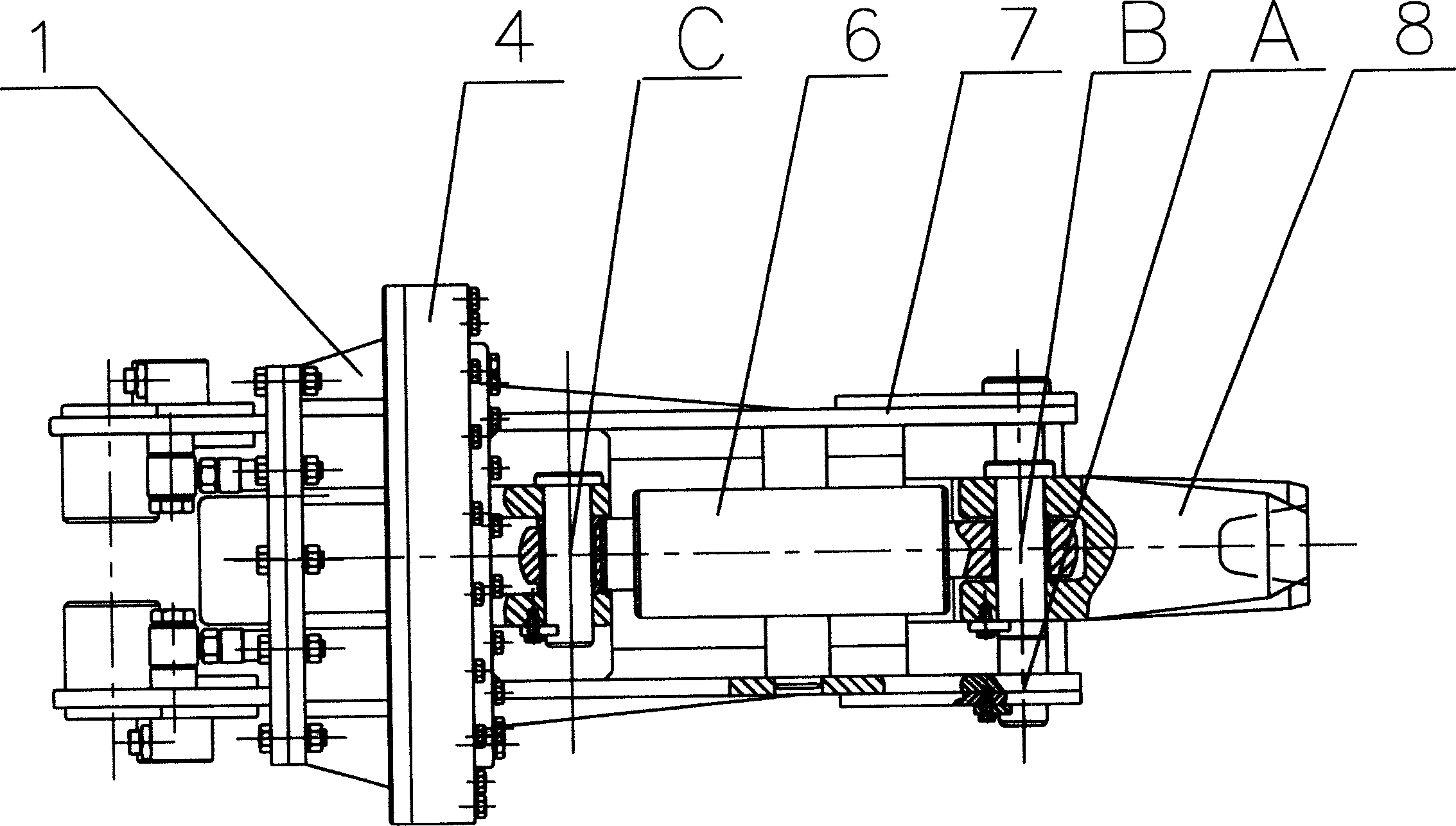 Static pressure tong-type fire door cleaning method and cleaner thereof