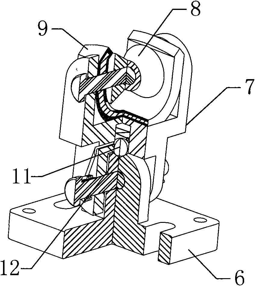 Supporting seat for ball bar ruler