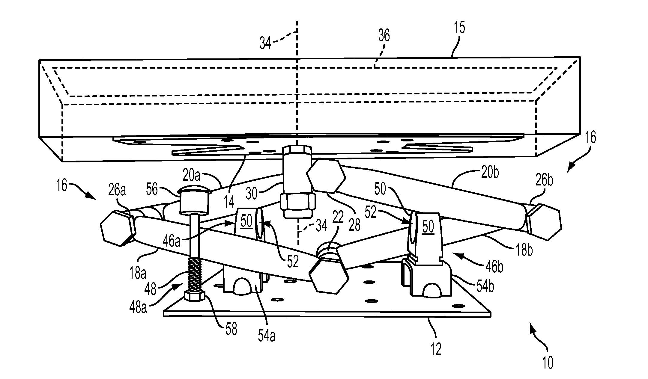 Articulating mount for a display