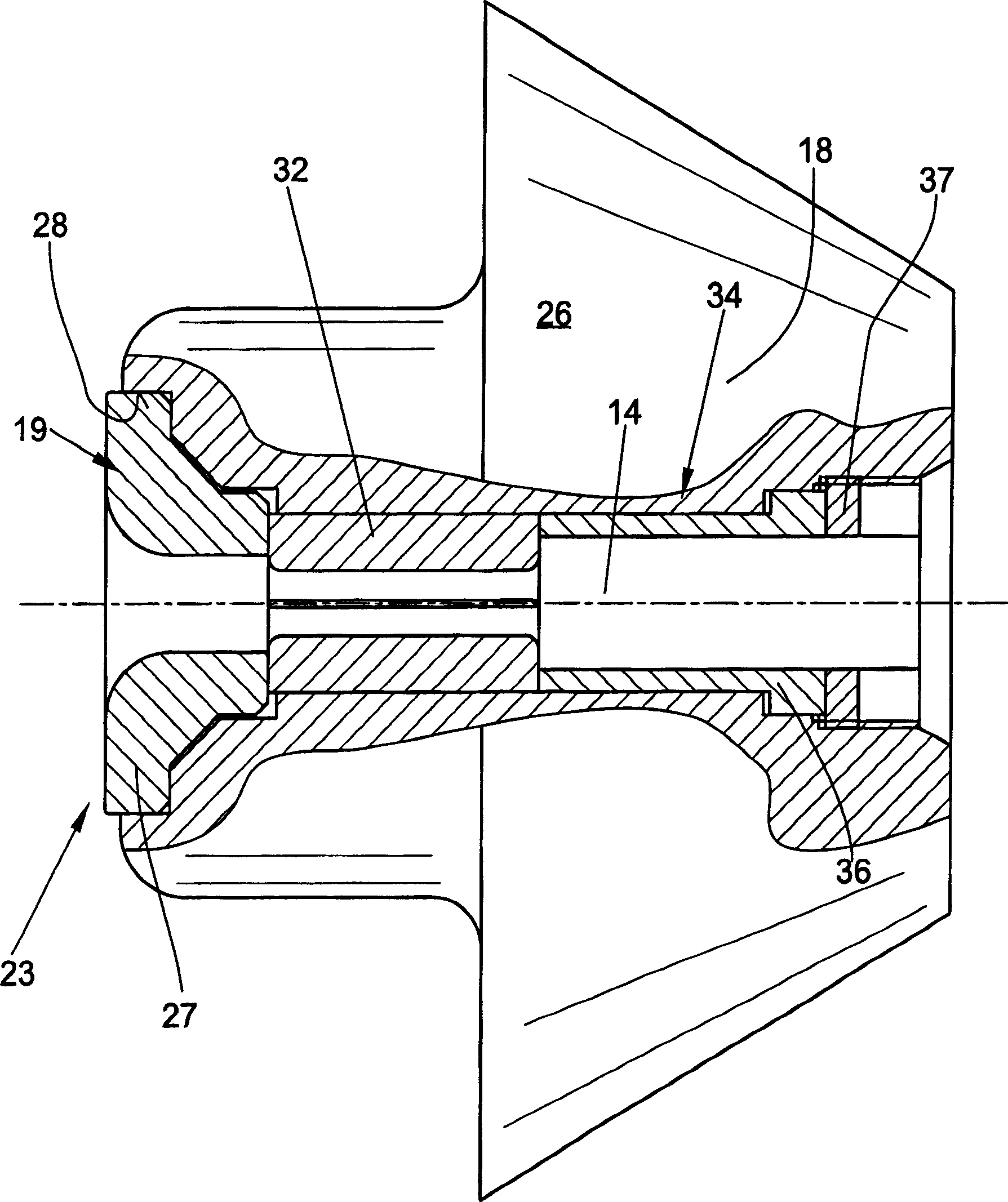 Channel disc connector for open-end spinning device