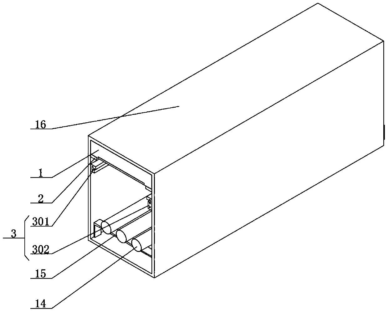 High-temperature fire extinguishing device for high-voltage cable trench