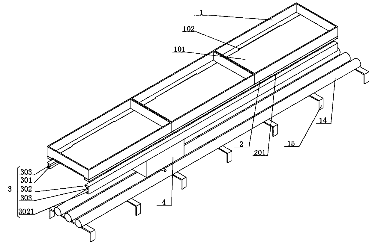 High-temperature fire extinguishing device for high-voltage cable trench