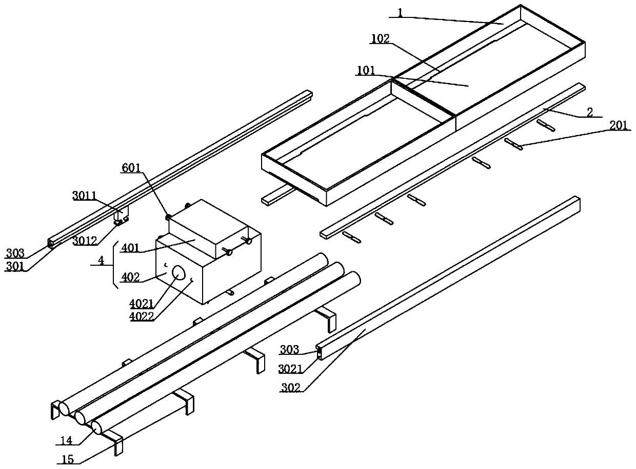 High-temperature fire extinguishing device for high-voltage cable trench