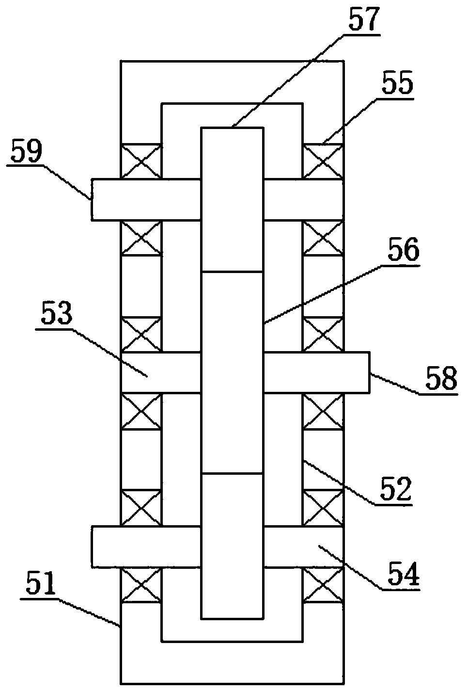 Soybean grinding device for food processing