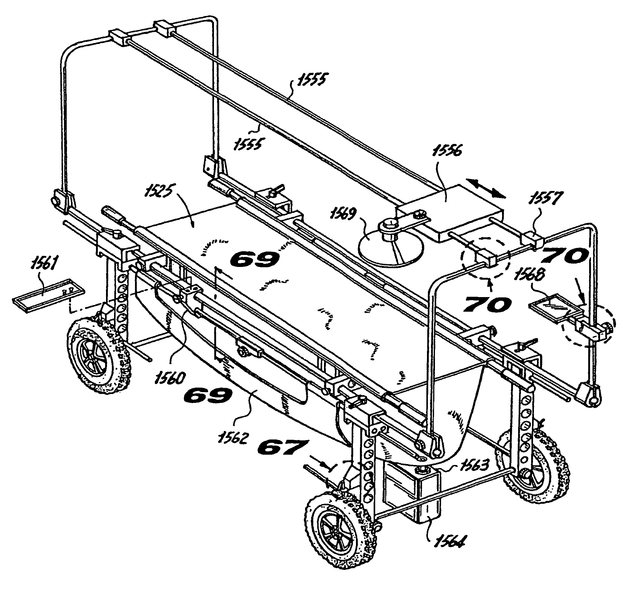 Cart transportable mobile medical critical care point of need field installation units