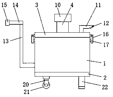 Material collecting device for drying and crushing equipment