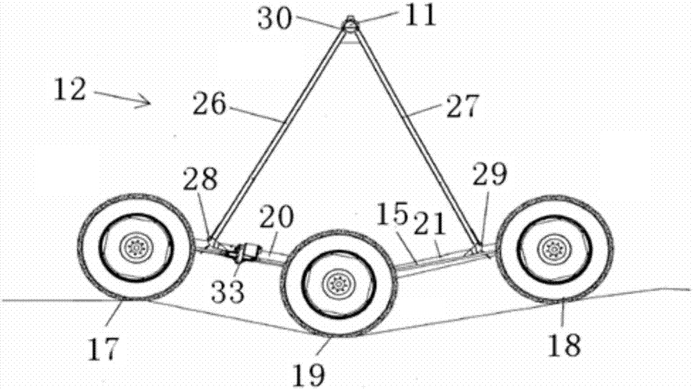 Center pivot sprinkling machine