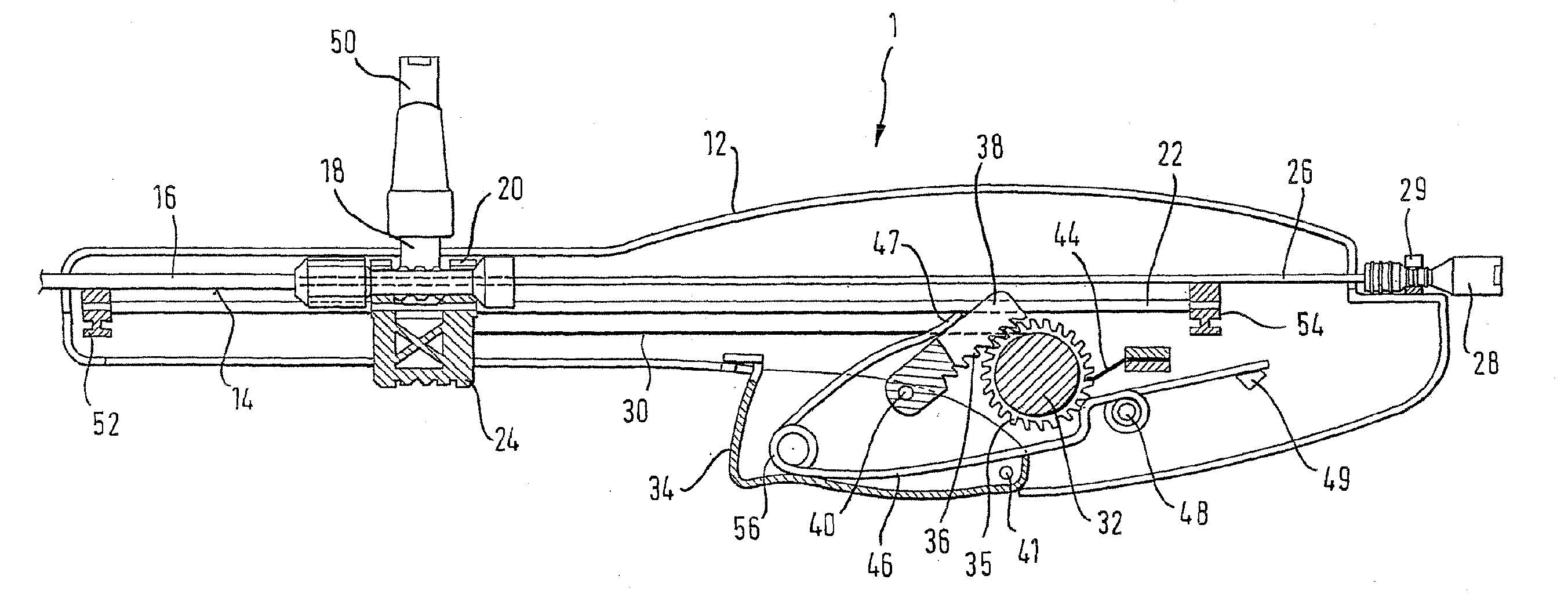 Variable speed self-expanding stent delivery system and luer locking connector