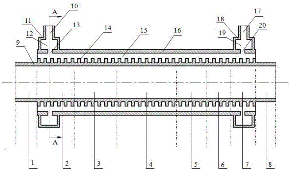 Megawatt corrugated waveguide attenuator