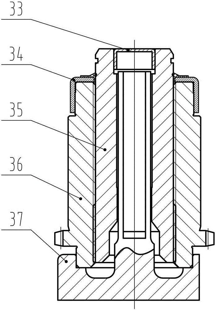 Four-gear linkage type brake clearance adjustment device