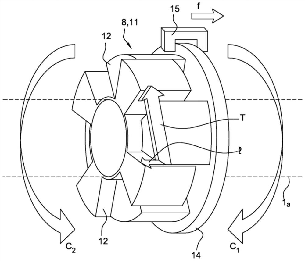 Method for controlling the release of internal couplers of gear wheels on transmission shafts, transmission and power train